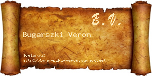 Bugarszki Veron névjegykártya